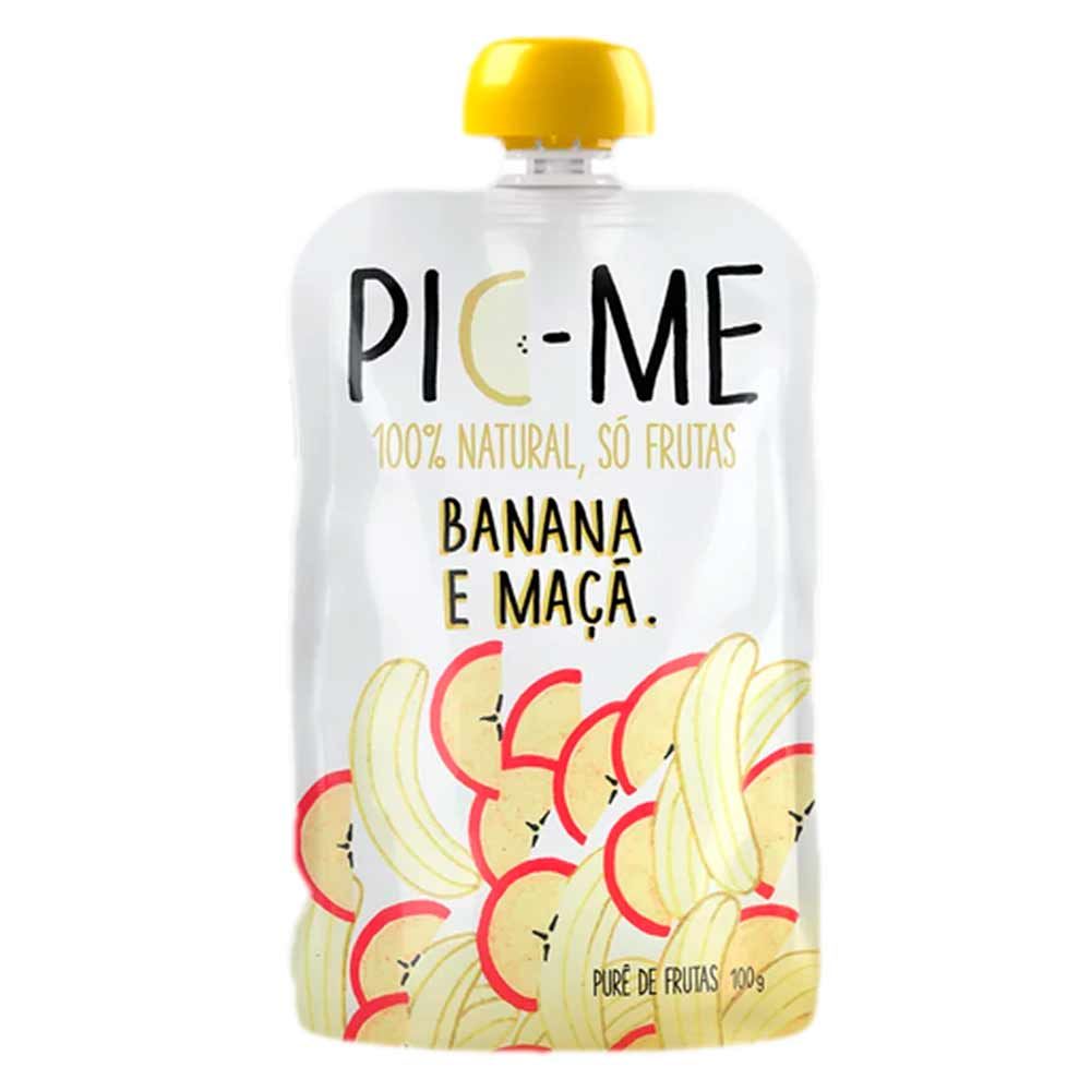 Purê de Frutas Banana e Maçã Pic Me 100g