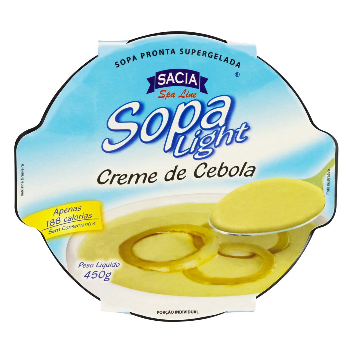 Creme de Cebola Light Sacia 450g