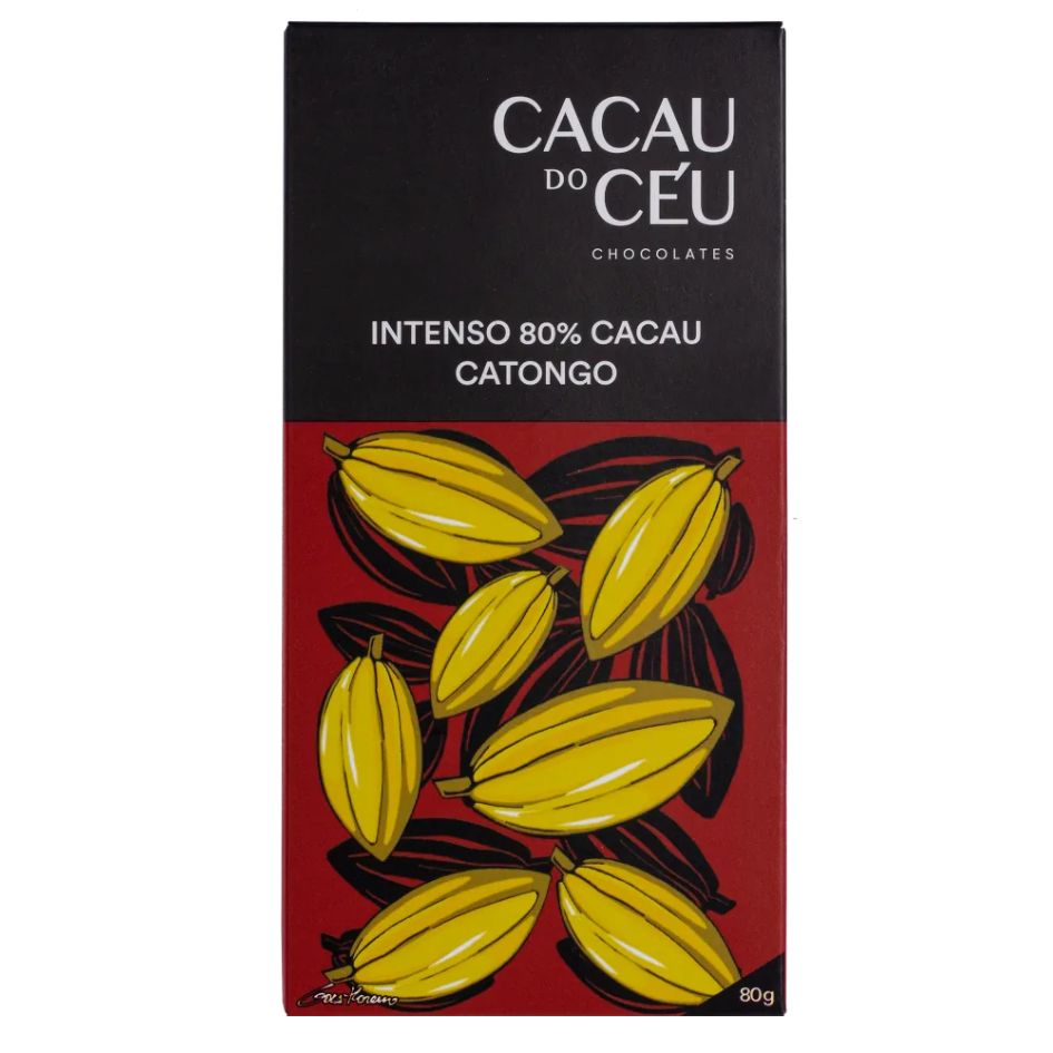 Chocolate 80% Cacau Catongo Cacau do Céu 80g