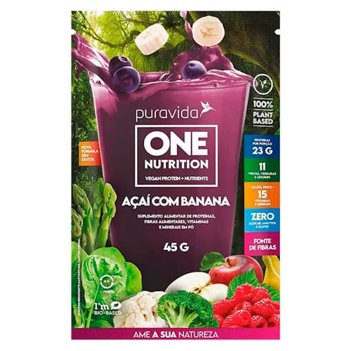 One Nutrition Açai com Banana Puravida sachê 45g