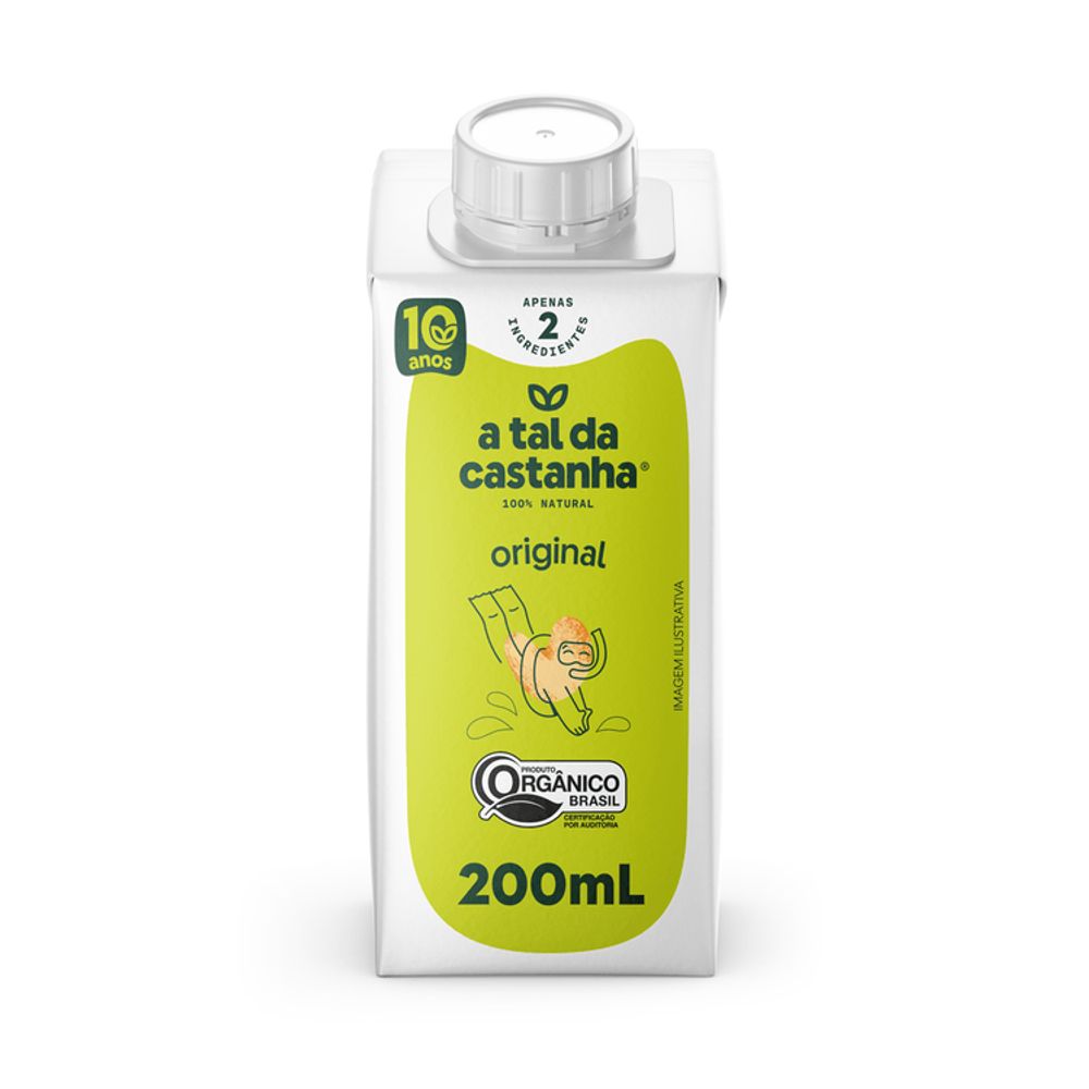 Bebida Vegetal de Castanha de Caju Original A Tal Da Castanha 200ml