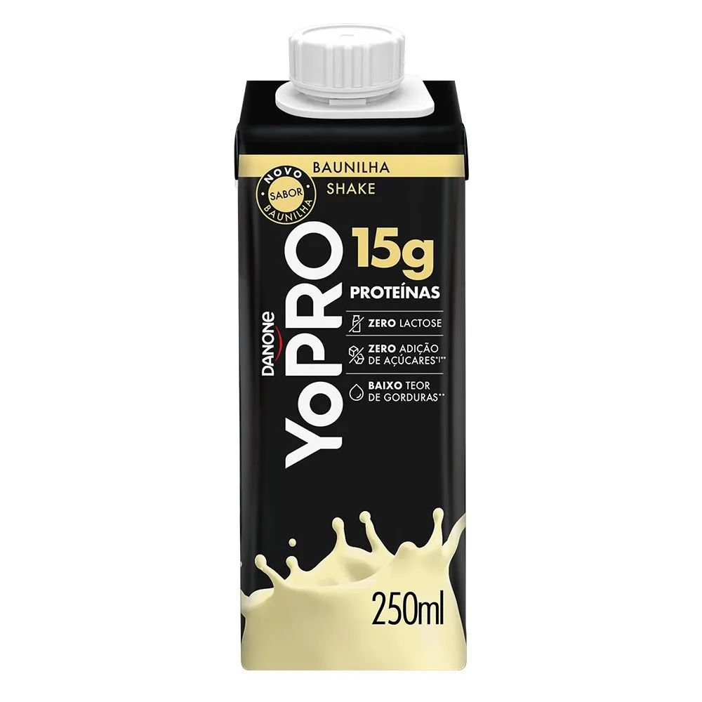 Bebida Láctea UHT Sabor Baunilha Yopro Danone 250ml