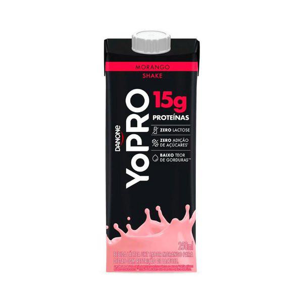 Bebida Láctea UHT Sabor Morango Yopro Danone 250ml