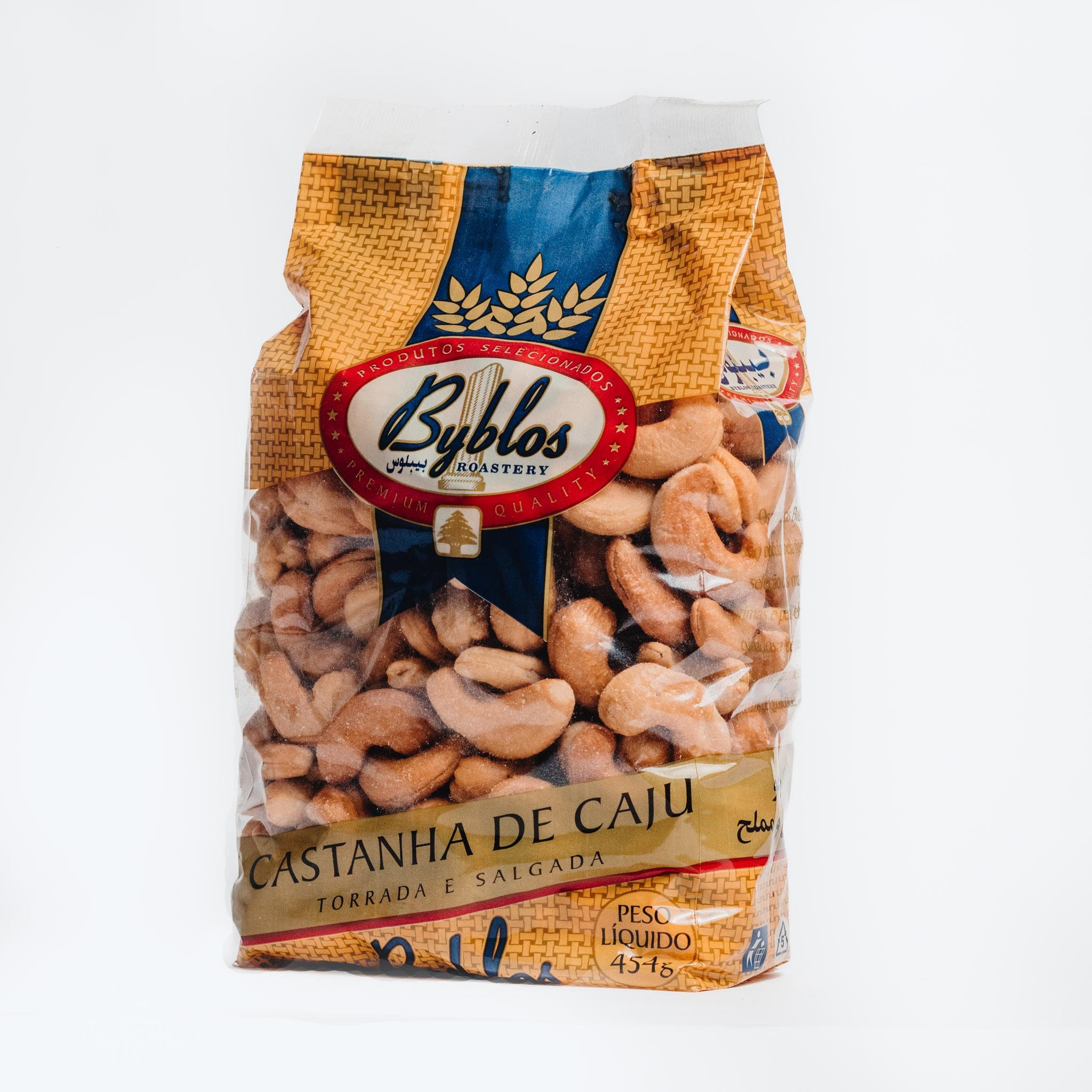 Castanha de Caju Torrada e Salgada Byblos 454g