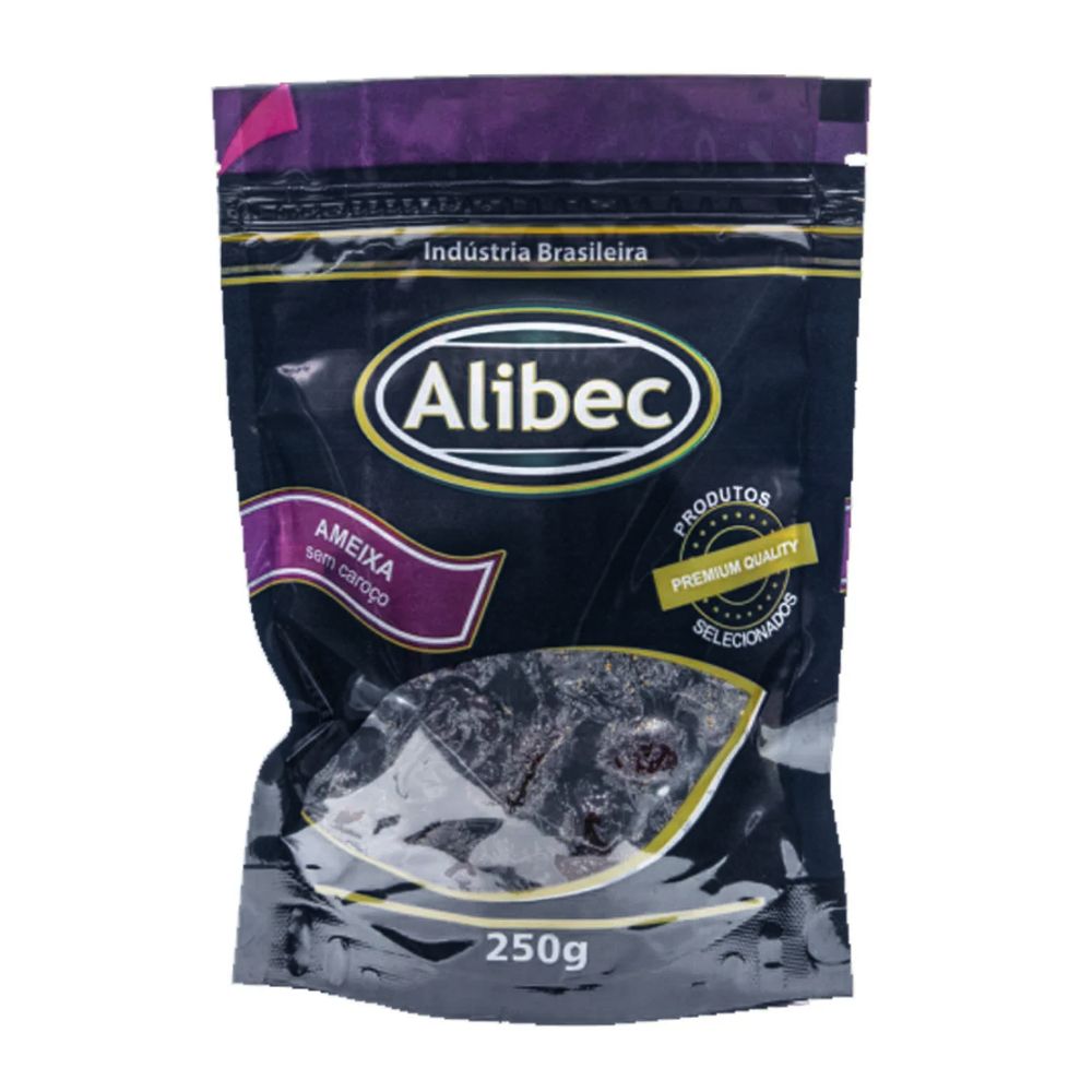 Ameixa Preta Seca Sem Caroço Alibec 250g