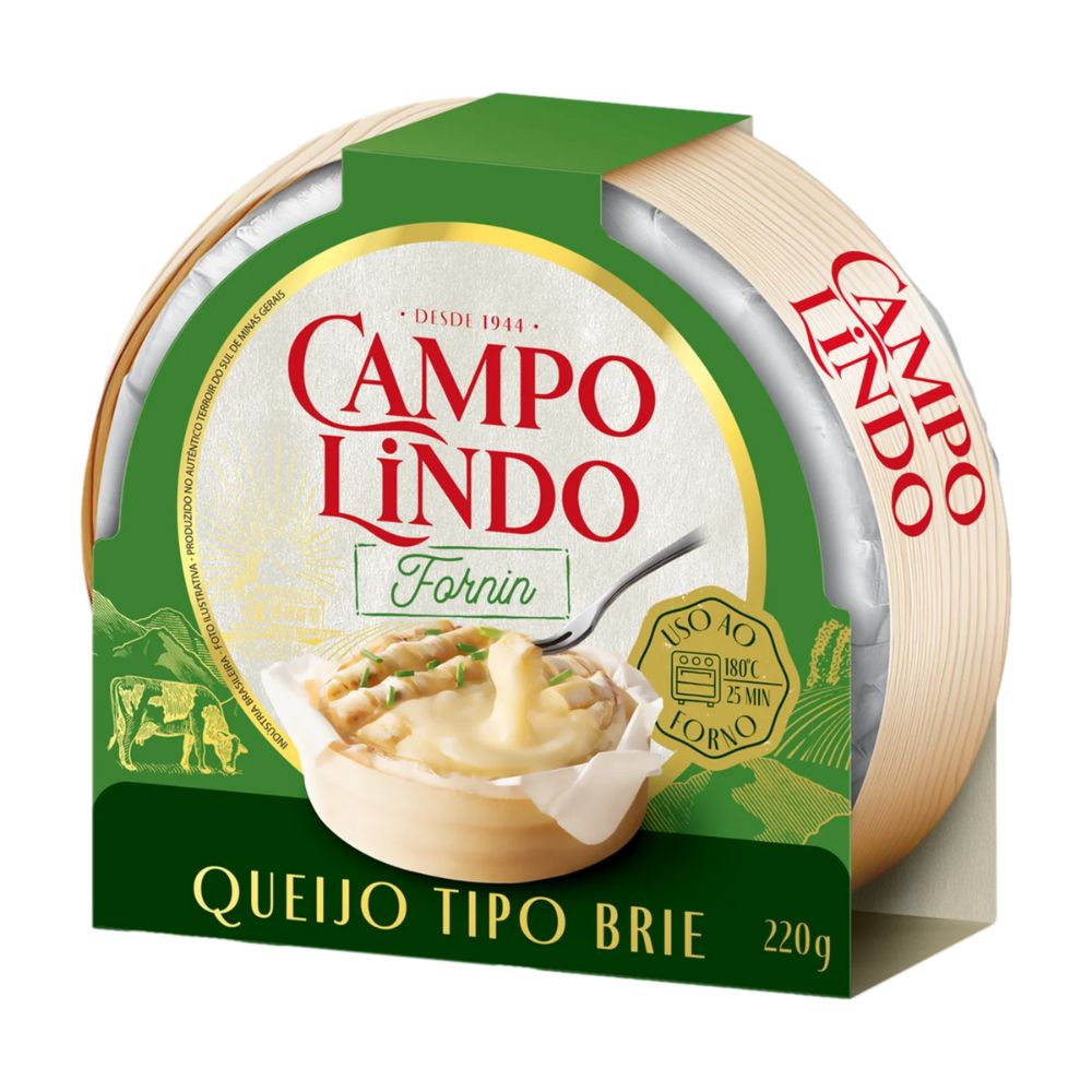 Queijo Tipo Brie Fornin Campo Lindo 220g