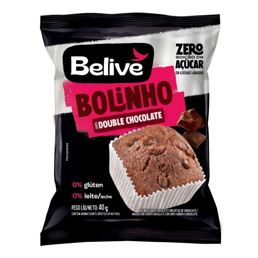 Bolinho Muffin Double Chocolate Zero Belive 40g