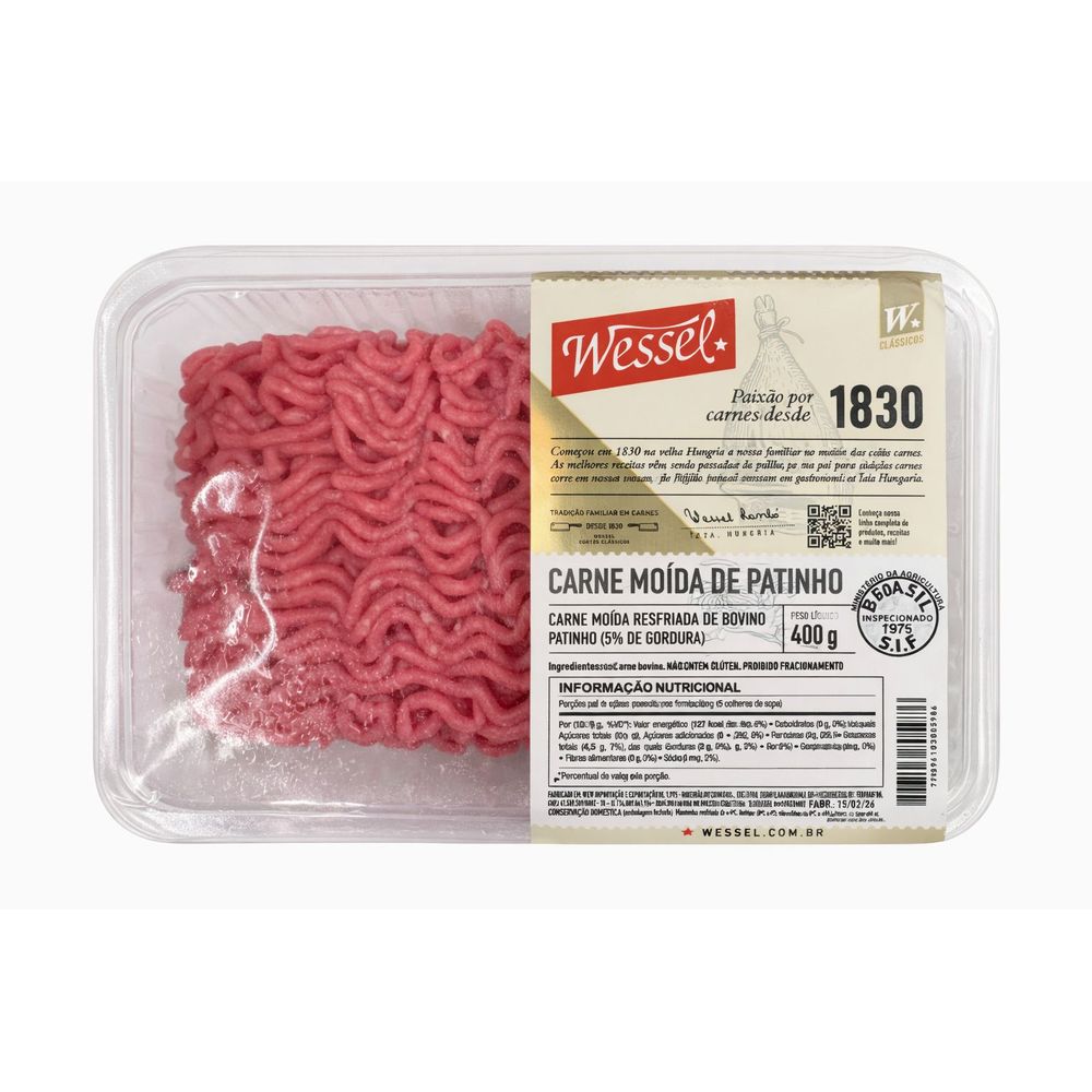 Carne Moida Patinho Wessel 400g