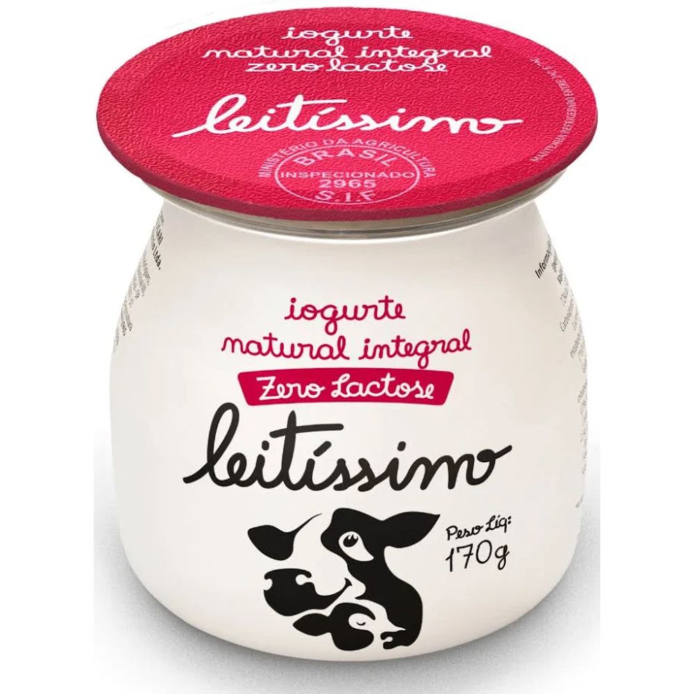 Iogurte Zero Lactose Integral Natural Leitíssimo 170g