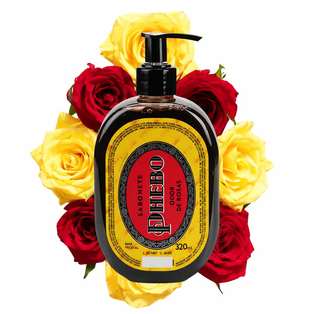 Sabonete líquido Odor de Rosas Phebo 320ml