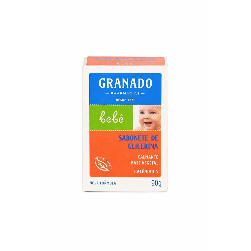 Sabonete em barra de Glicerina Bebê Calêndula Granado 90g