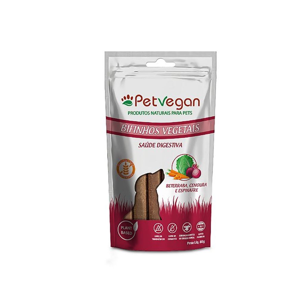 Bifinho de Beterraba, Cenoura e Espinafre Petvegan 60g