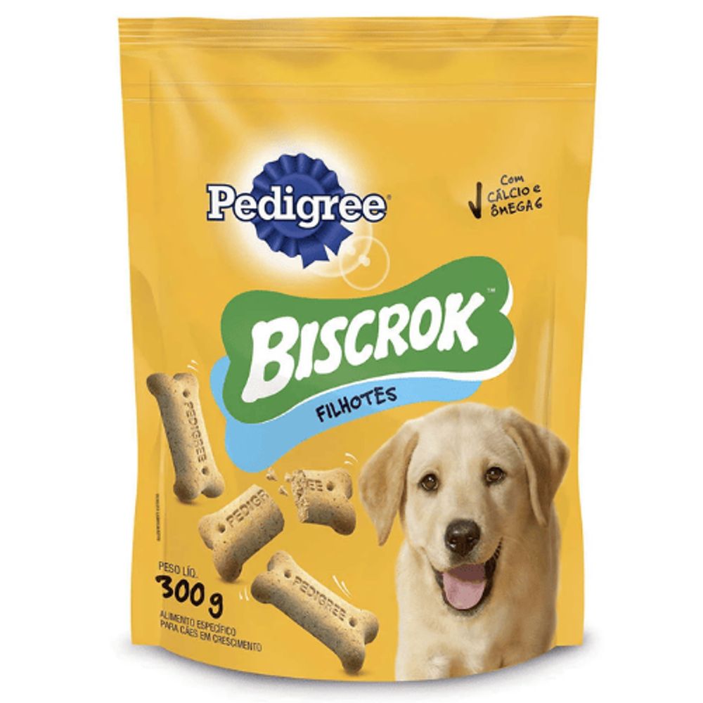 Biscoito Biscrok de Leite Junior Pedigree 300g