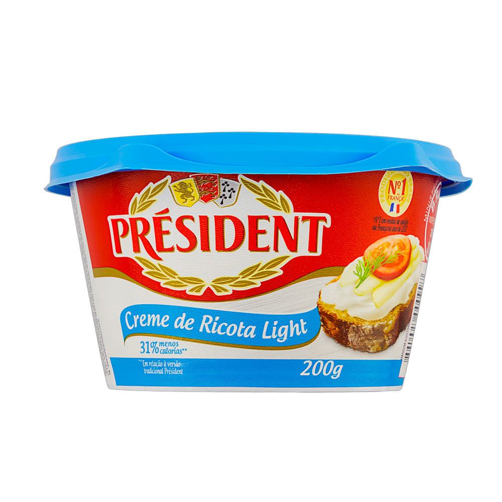 Creme de Ricota Light Président 200g