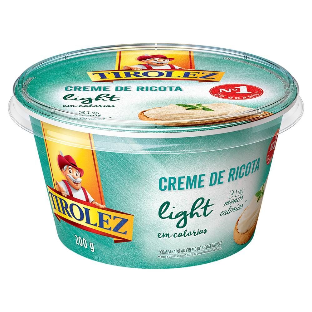 Creme de Ricota Light Tirolez 200g