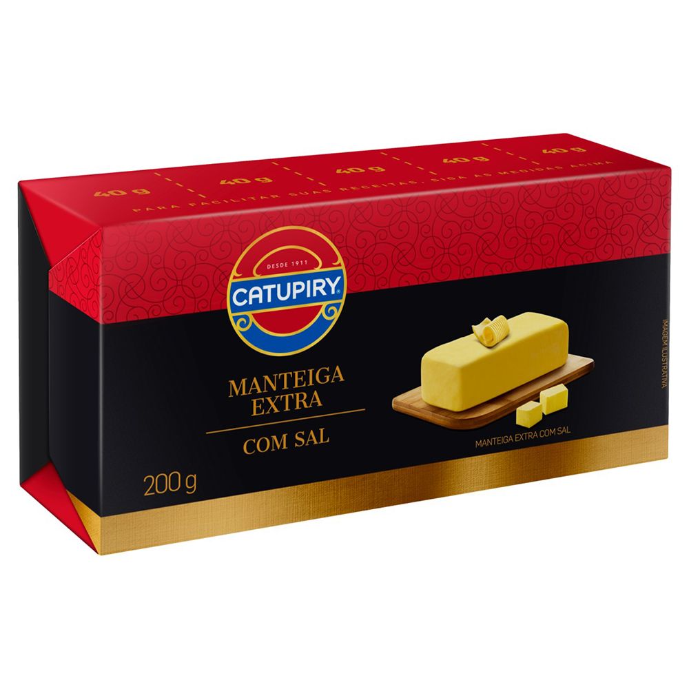 Manteiga Extra com Sal Tablete Catupiry 200g