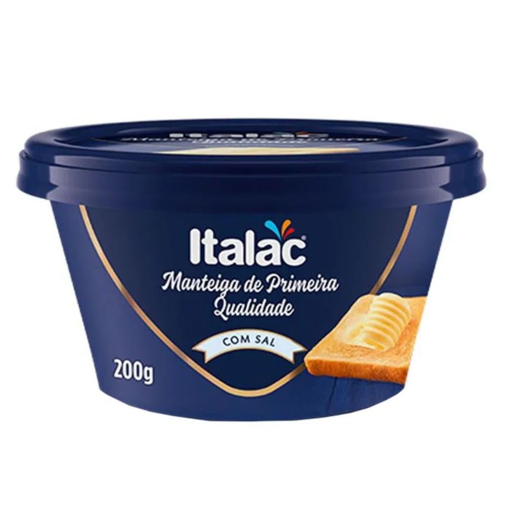 Manteiga com Sal Italac 200g
