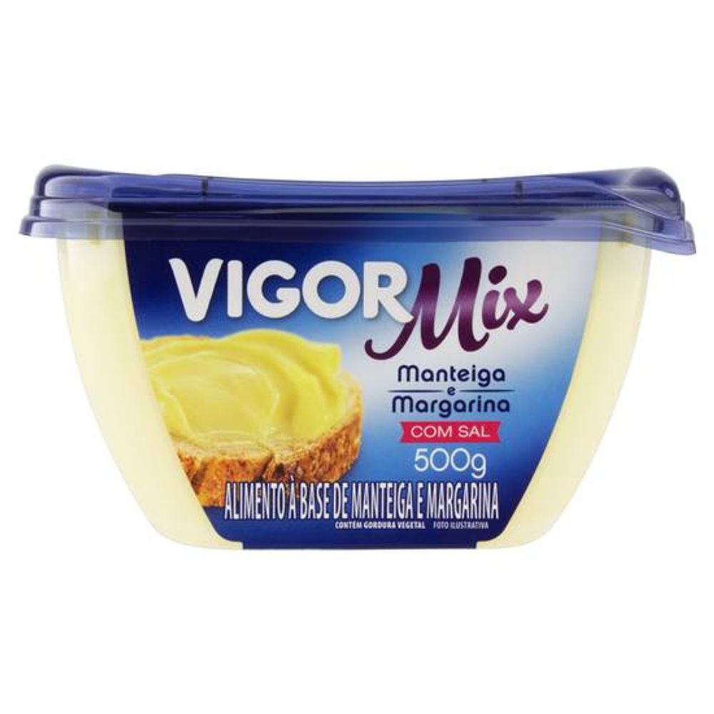 Margarina e Manteiga Mix com Sal Vigor 500g
