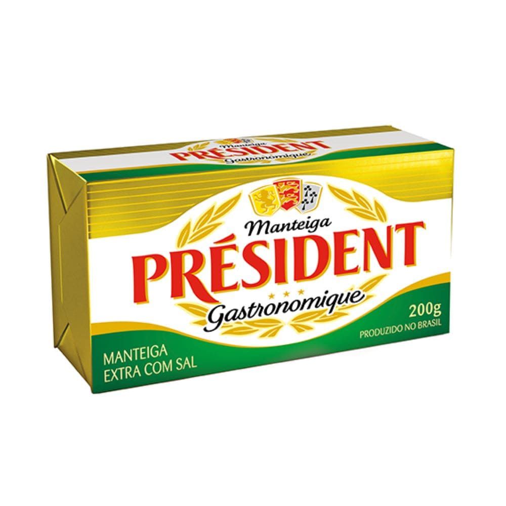 Manteiga com Sal Tablete Président 200g