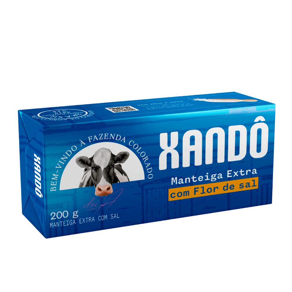 Manteiga Tablete Flor de Sal Xandô 200g