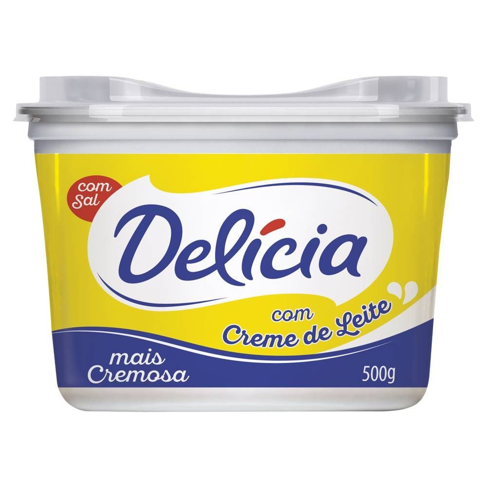 Margarina Cremosa com Sal Delícia 500g