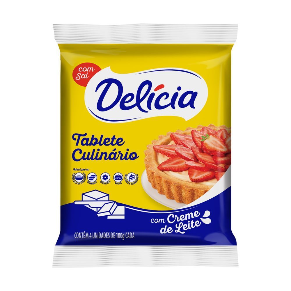 Margarina Tablete Delicia 400g