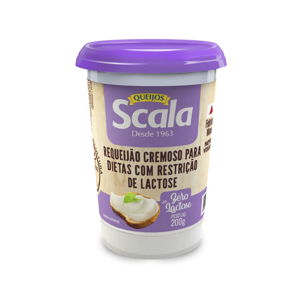 Requeijão Crem Sem Lactose Scala 200g