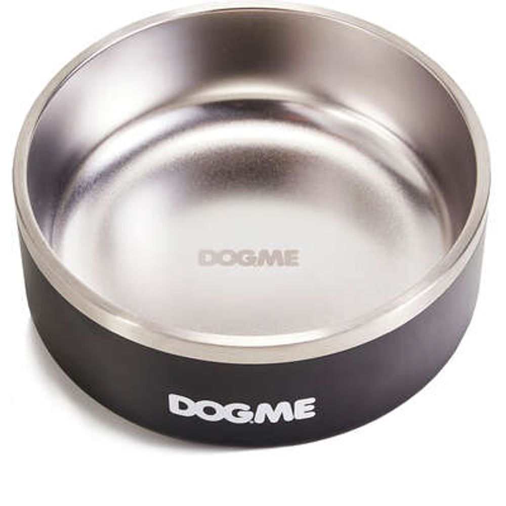 Comedouro Inox Bowl Preto Dogme 950ml