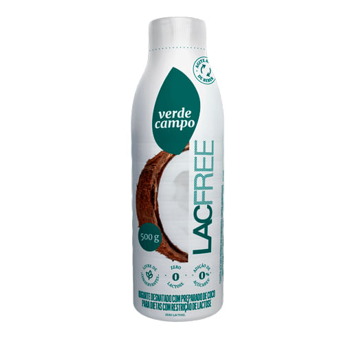 Iogurte Lacfree Coco Verde Campo 500g