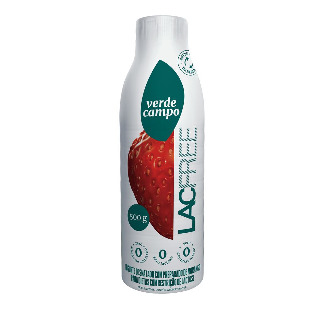 Iogurte Lacfree Morango Verde Campo 500g