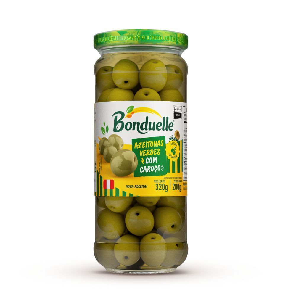 Azeitona Verde com Caroço Bonduelle  200g