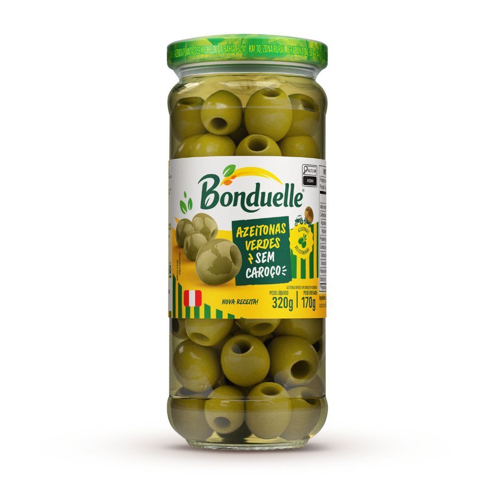 Azeitona Verde sem Caroço Bonduelle 170g
