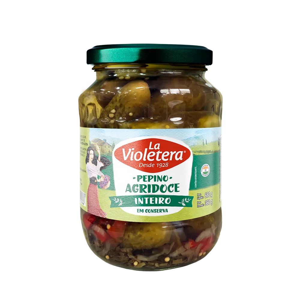 Pepino Inteiro Agridoce La Violetera 360g