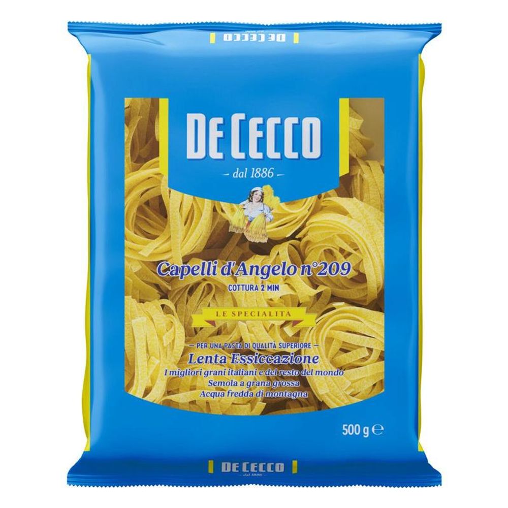 Macarrão Capelli  nº 209 D'Angelo De Cecco 500g
