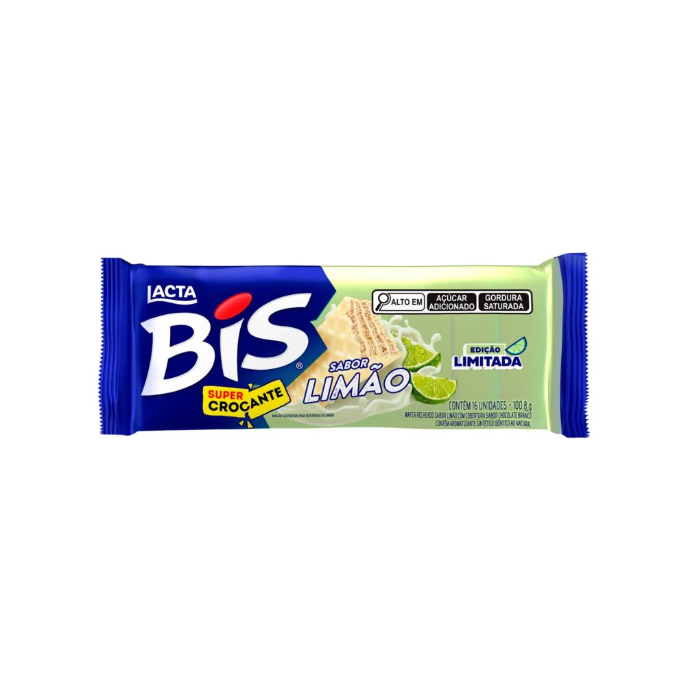 Chocolate Bis Limão Lacta 100,8g