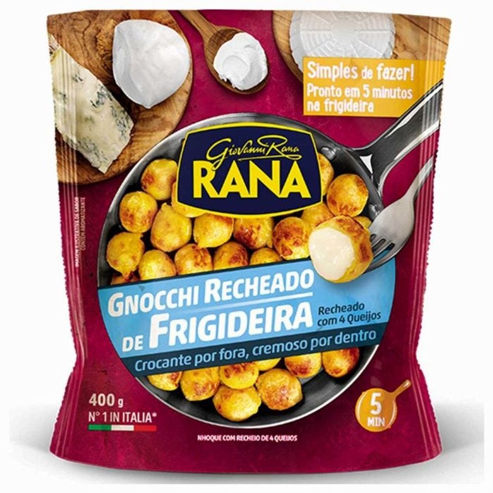 Massa Gnocchi de Frigideira Recheado 4 Queijos Rana 400g