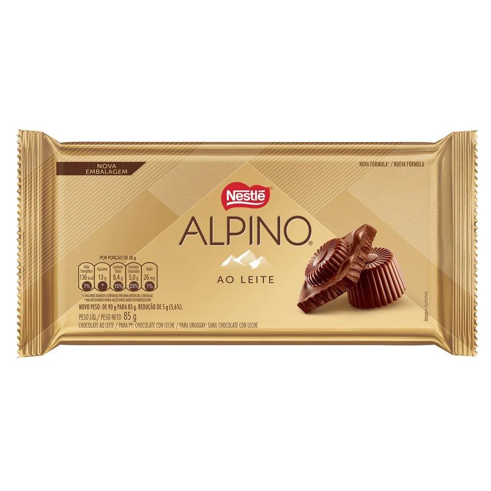 Chocolate ao Leite Alpino Nestlé 85g