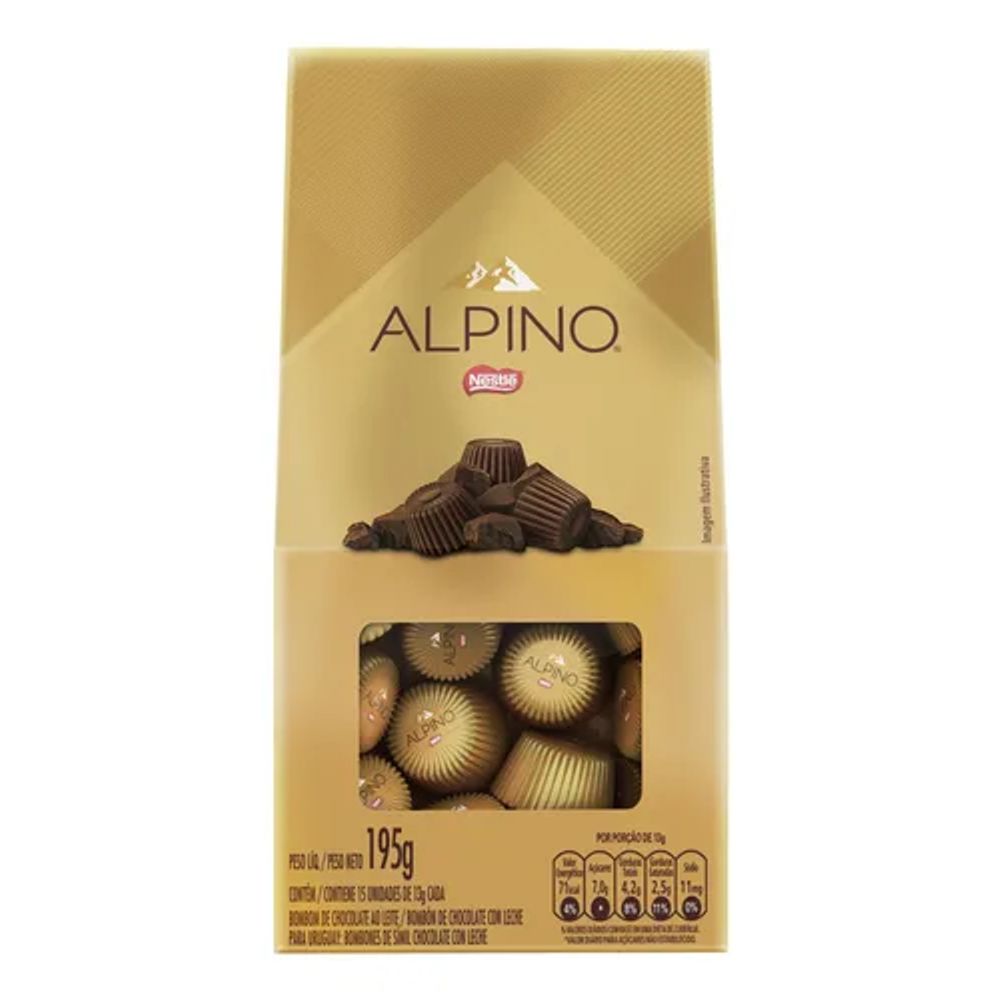 Bombom Alpino Bag Nestlé 195g