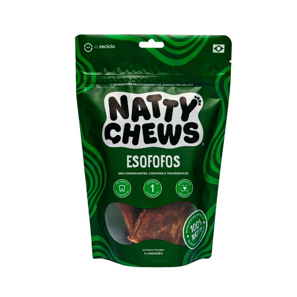 Mordedor Natural Esofofos Bovino Natty Chews 5un