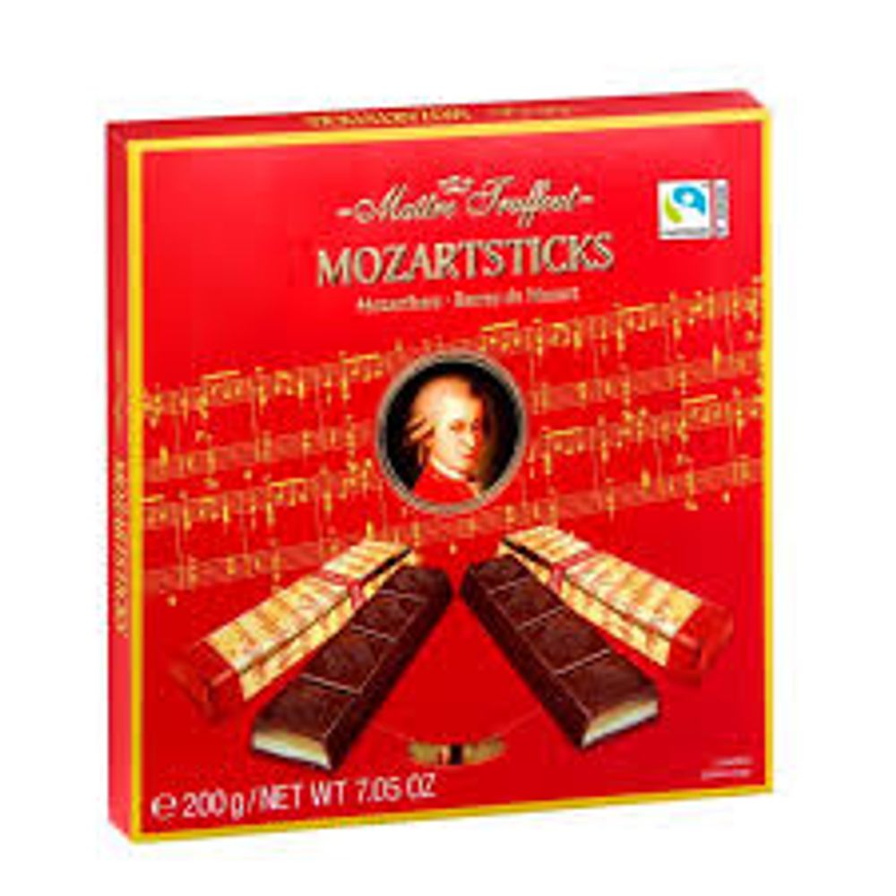 Chocolate Mozartsticks Maître Truffout 200g