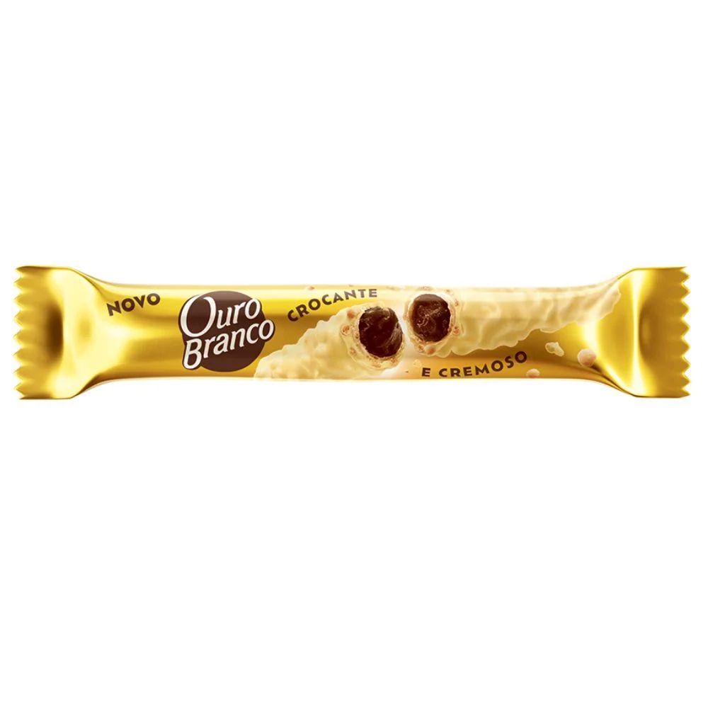 Chocolate Wafer Recheado Ouro Branco Lacta 25g