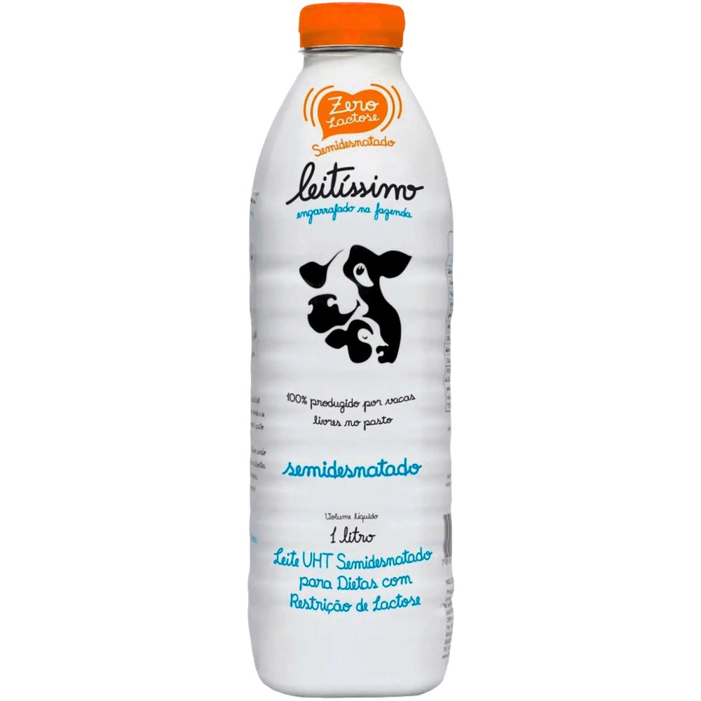 Leite Zero Lactose Semidesnatado Leitíssimo 1l