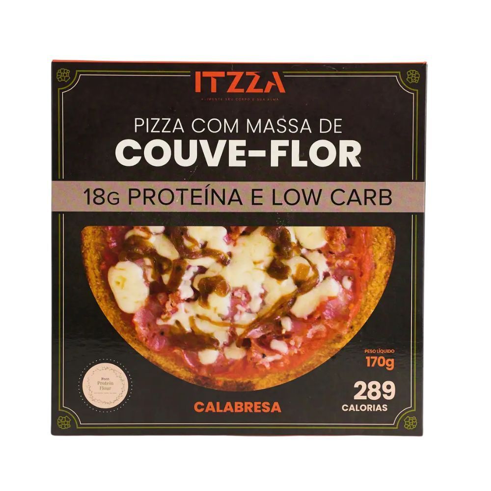 Pizza com Massa de Couve-Flor Sabor Calabresa Itzza 170g