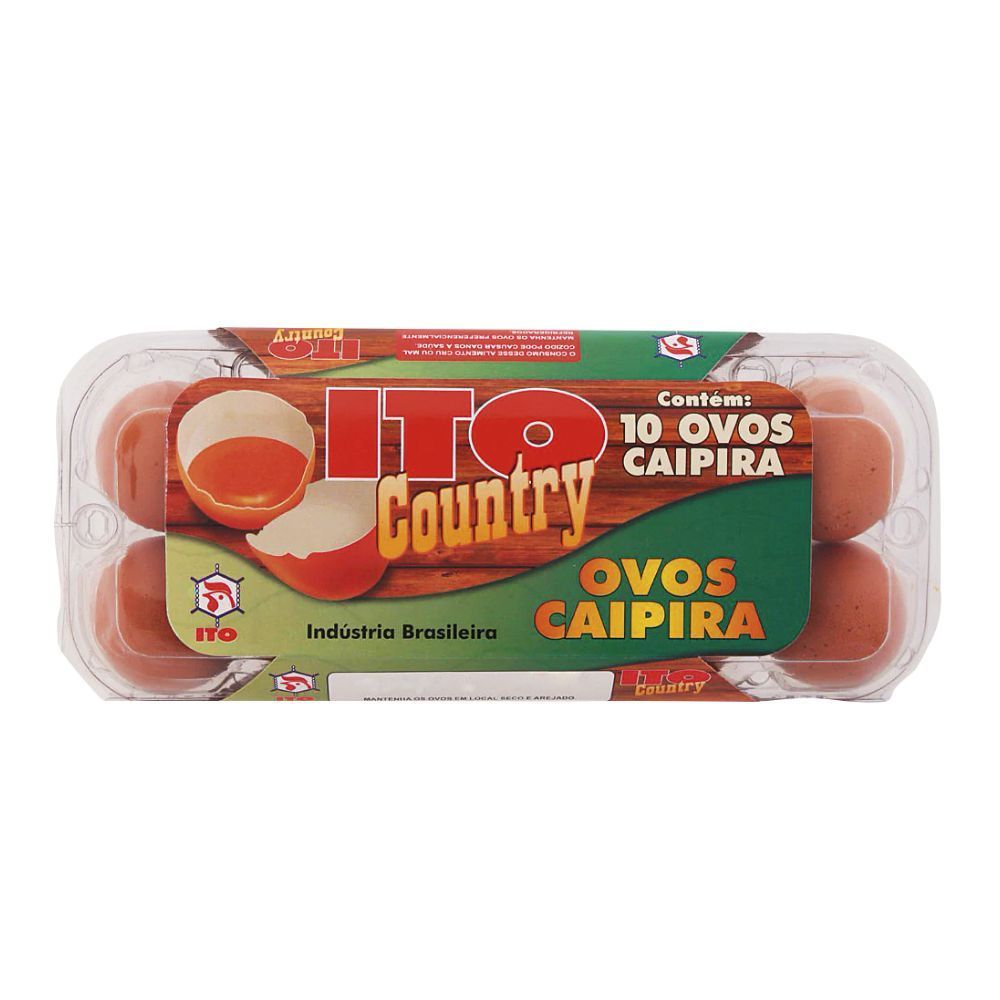 Ovos Caipira Country com 10 unidades Ito