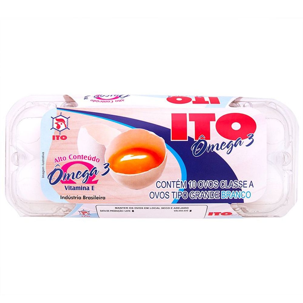 Ovos Brancos Ômega 3 com 10 unidade Ito