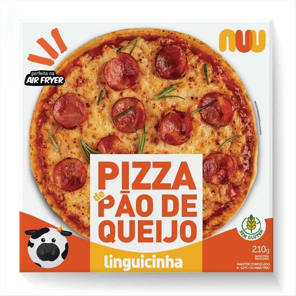 Pizza Pão de Queijo Linguicinha Nuu 210g