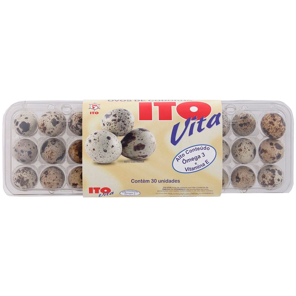 Ovos de Codorna com 30 unidades Ito