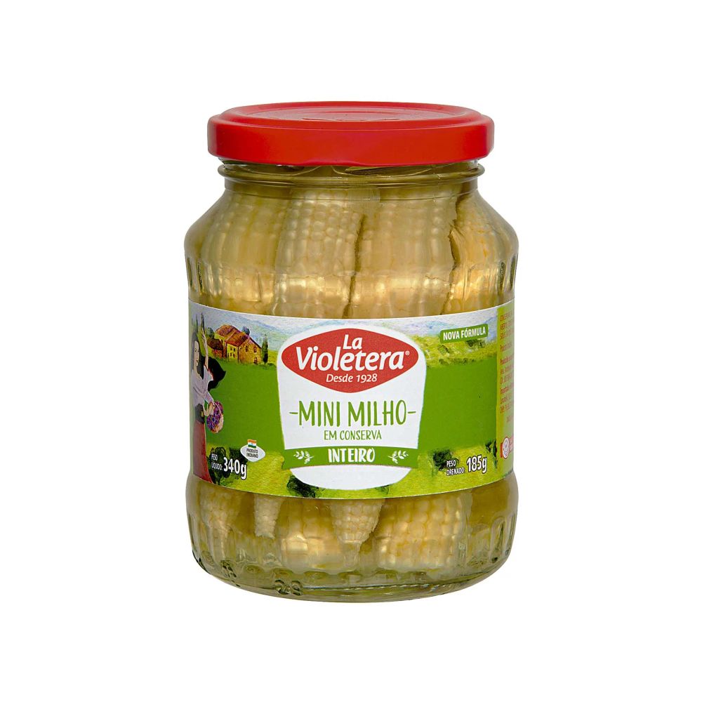 Mini Milho Inteiro La Violetera 185g