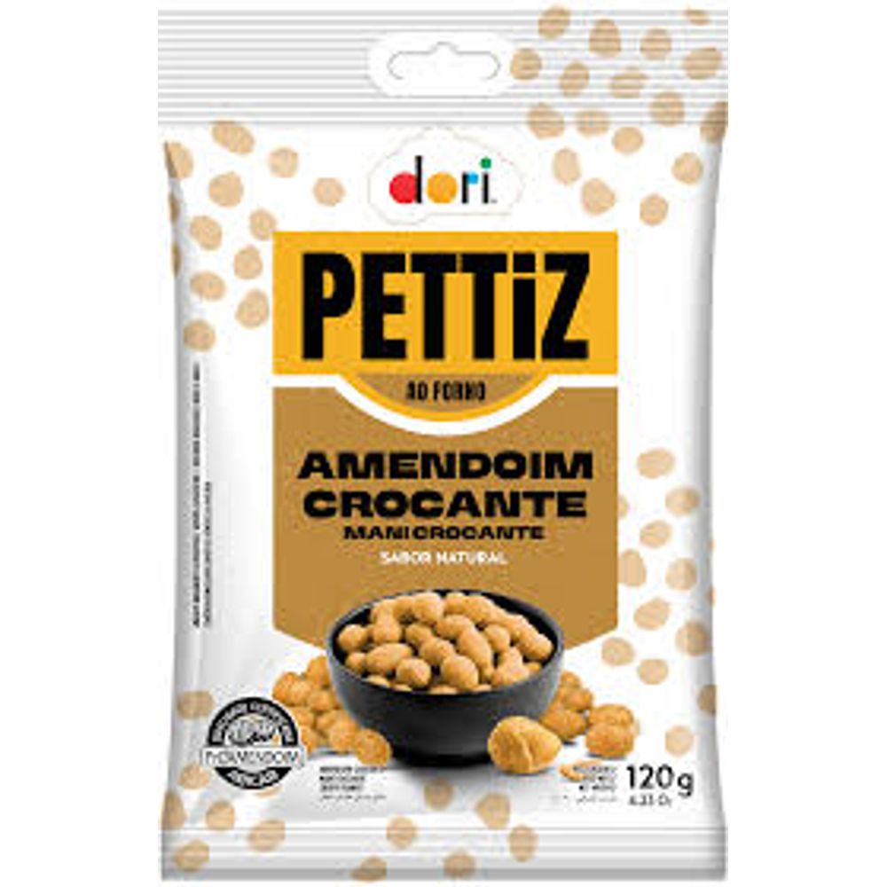 Amendoim Crocante Natural Pettiz Dori 120g