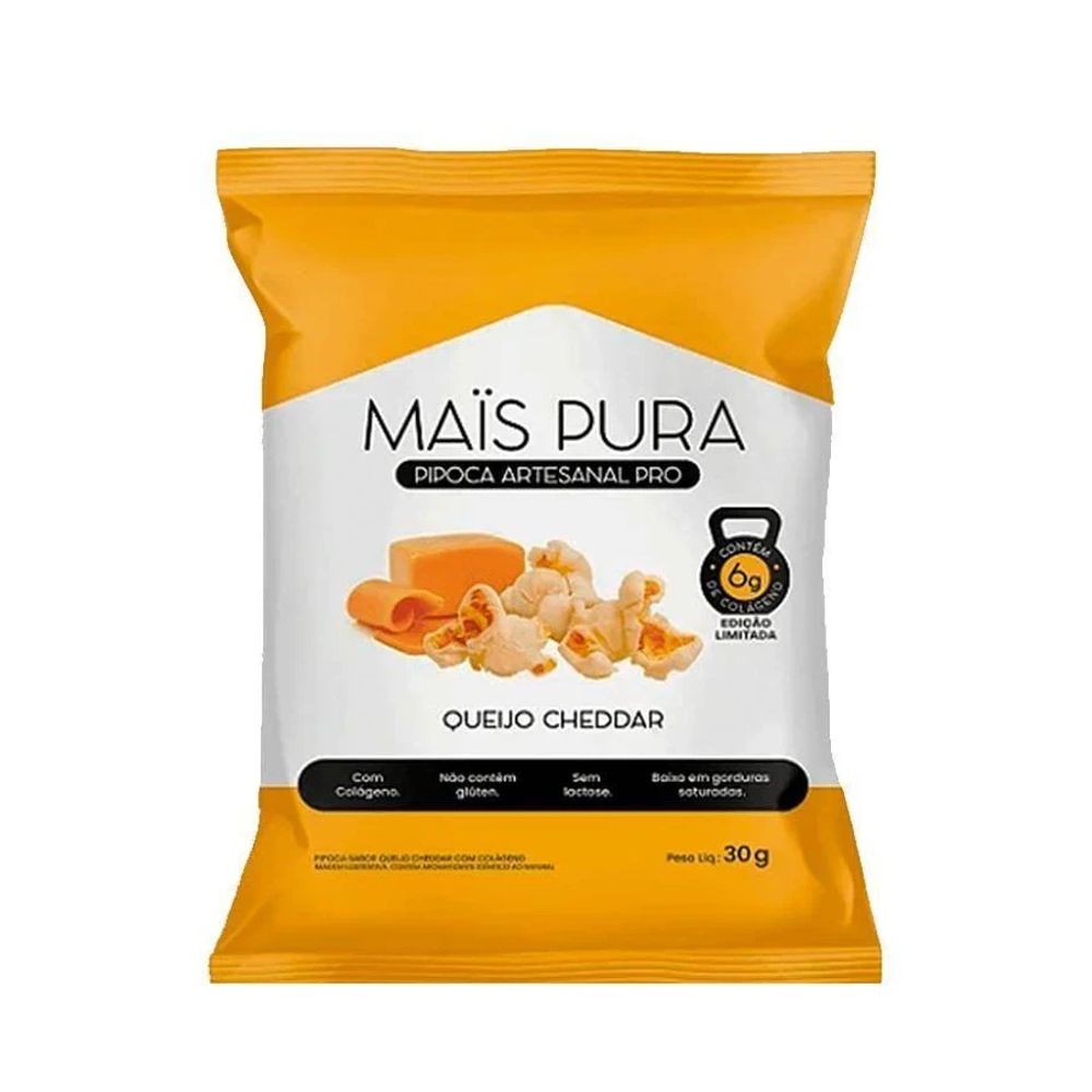 Pipoca Artesanal Pro Queijo Cheddar Mais Pura 30g